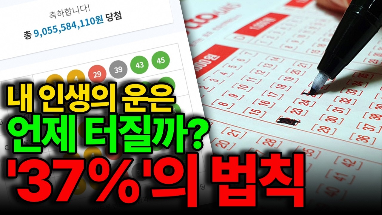 언제 기회를 잡고 언제까지 버텨야 할까? '37%의 법칙'