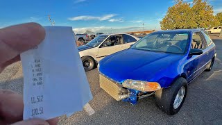 TOOK MY K24 TURBO CIVIC TO THE DRAG STRIP AND IT BLEW UP!