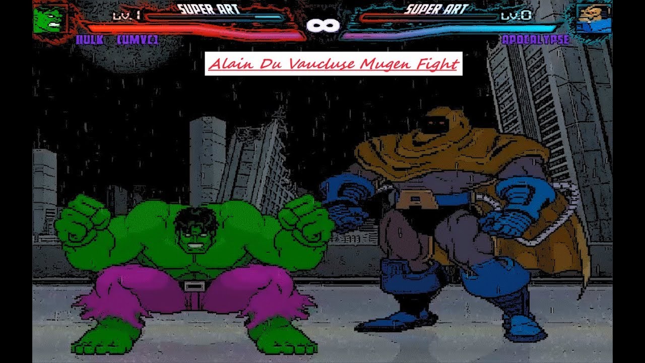 Mugen : Marvel : Hulk (UMVC) Vs Apocalypse (Request) - YouTube