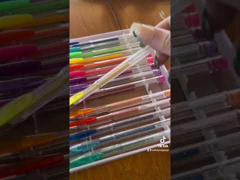 Satisfying Colouring With Gel Pens Satisfying Relaxing Satisfyingvideo