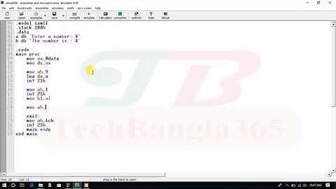 Assembly Language Programming 7 ||  Input output using user fr