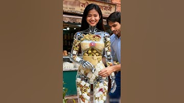 Rabri Sauce Dispenser Robot, in Service #futuristic #robot #technology #humanoid #AI