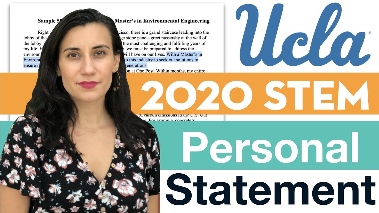 do you need a personal statement for ucla