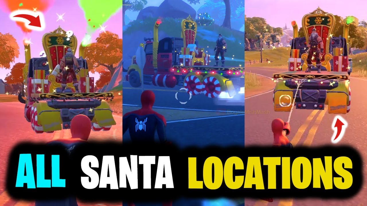 Fortnite SANTA Location Where Is SANTA FORTNITE Christmas Truck