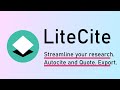 LiteCite - Quotation and Auto Citation chrome extension