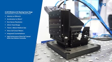 XYZ Stage - Air Bearing Miniature Nanopositioning / Scanning Stage, Voice-Coil Motors | PI