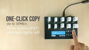 1 to 9 USB Duplicator - Compact-sized multiple Flash Memory Duplicator with DoD Erase (Mini USB Pro)