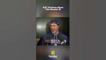 “Backcheck, Forecheck, Paycheque” -Nikita Grebenkin 😂 #nhl #hockey #mapleleafs #interview #funny