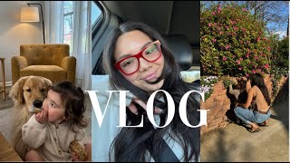vlog: toddler mom life + spring free people haul &amp; try on + how to make poached eggs + family time