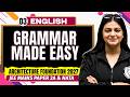 English 03 | Grammar Made Easy | JEE Mains Paper 2A B.arch & NATA 2027