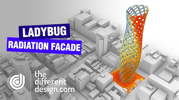 Ladybug Radiation Tower Facade in Grasshopper