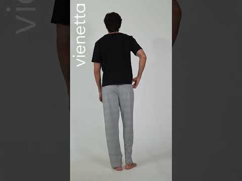 Купить Бавовняні домашні штани чоловічі VIENETTA MAN 4081360372 в Украина в Lingerie.ua - Одяг для дому та відпочинку, Відео 1