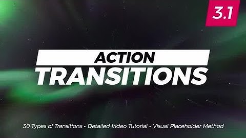 Action Transitions Premiere Pro Templates