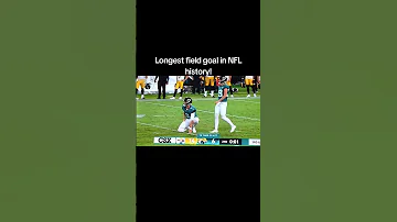 Longest Field Goal In NFL History 