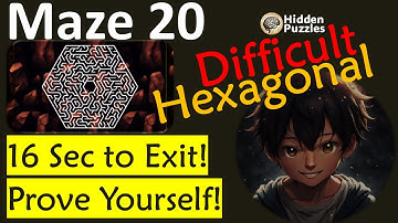 Difficult Hexagonal mazes  Maze 20