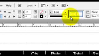 How to make Table format in Adobe Indesign
