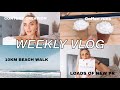 WEEKLY VLOG: 10KM BEACH HIKE, HUGE PR UNBOXING, CONTENT CREATION, COFFEE