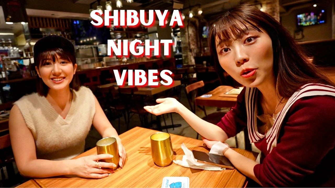 A Tokyo Night in Shibuya with Two Japanese Girls