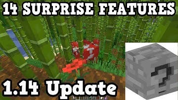 14 SURPRISING New Features In Minecraft 1.14 (So Far)