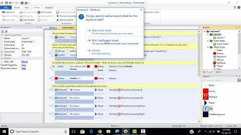 How to Create EventSheet in construct 2