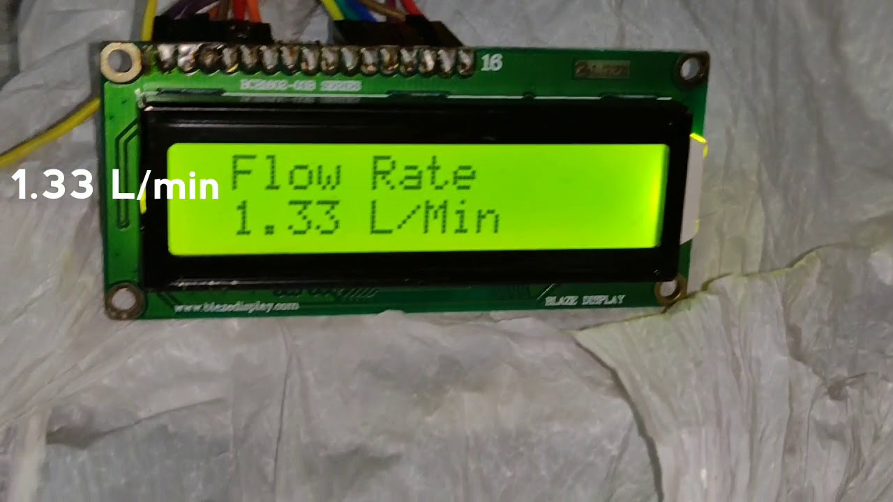 New 1 Set 1/2" Water Flow Control LCD Meter Flow Sensor 