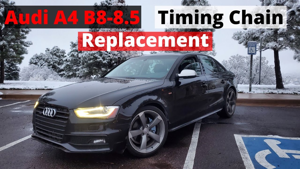 Timing chain replacement complete kit on Audi A4 B8.5 2.0T - YouTube