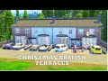 British Terraced Houses At Christmas | Sims 4 Stop Motion Speed Build | No CC |