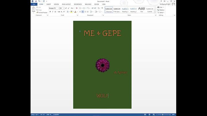 Making a Book Cover for a Barnes & Noble Paperback
