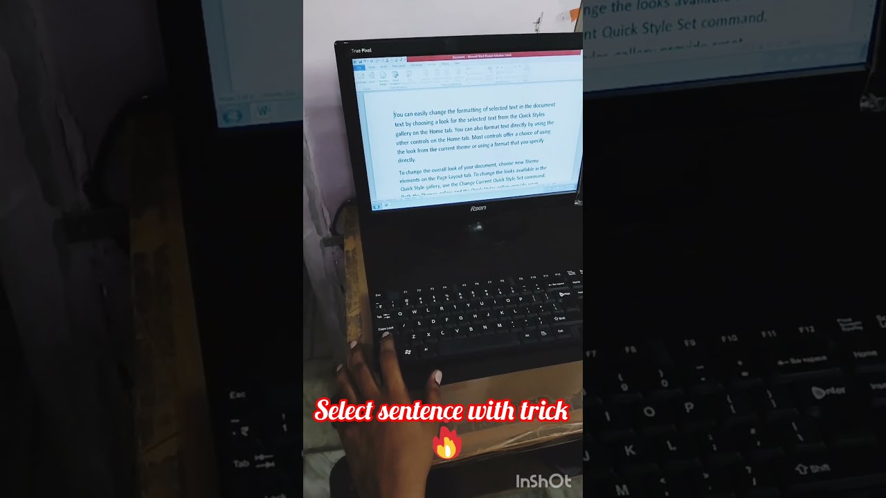 How To Select A Sentence In Paragraph Of Word With Trick 