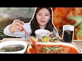 SUB)Mukbang/kimchi fat beef roll/eating with Olivia/ASMR Eating/EATING SOUNDS