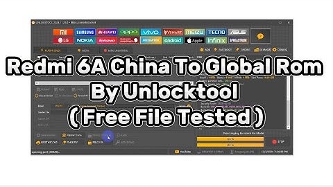 Redmi 6A China To Global Rom By Unlocktool ( Free File Tested )
