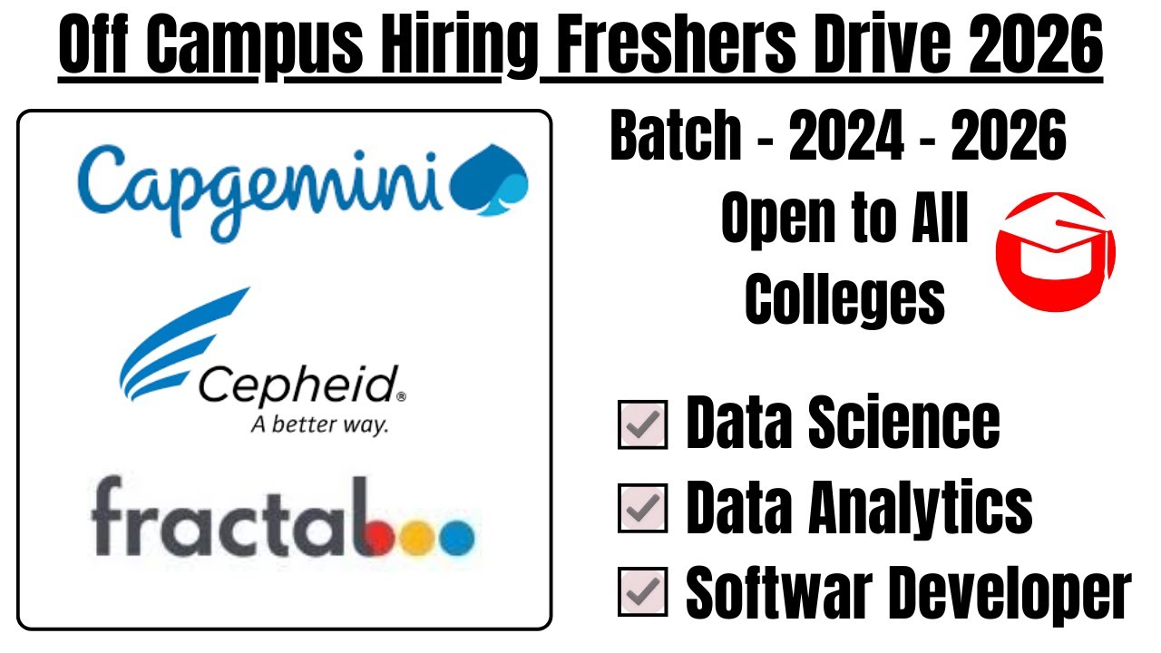 Off Campus Freshers Hiring 2026 Tamil | Capgemini Hiring 2026 Tamil ...