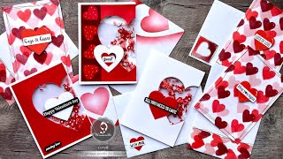 Basic Nesting Frame Dies NOT Such Basic/Different Ways to use Nesting Heart Die @Cisvolk #AlinaCraft