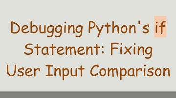 Debugging Python