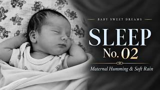 Baby Sleep Music: Soft Rain & Mother's Humming ✨(1 Hour, Black Screen) screenshot 2