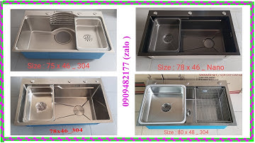 Chậu rửa chén 1 hộc  inox 304 | Bồn rửa bát 1 ngăn - Thiết bị vệ sinh cao cấp Senyal Việt Nam