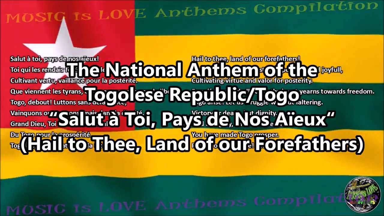 Download Togo National Anthem with music, vocal FEMALE, and lyrics French w/English Translation