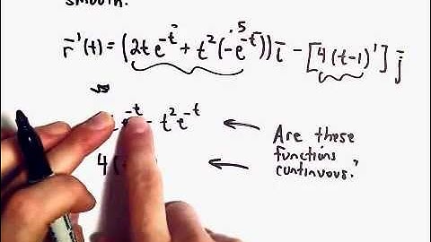 Calculus : Is a Curve Smooth? Example 2
