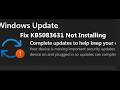 Fix Windows 11 Update KB5083631 Install Error Your Device Is Missing Important Security Updates