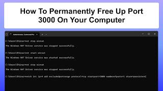 How To Permanently Free Up Port 3000 Using Terminal: Fix Localhost Errors