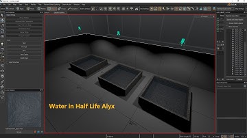 Water in Half Life Alyx with Material editor mapping and workshop tools