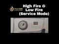 GLOWWORM EASICOM HIGH FIRE LOW FIRE SERVICE MODE - HOW TO PUT GLOWWORM INTO SERVICE MODE HIGH FIRE