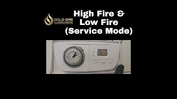 GLOWWORM EASICOM HIGH FIRE LOW FIRE SERVICE MODE - HOW TO PUT GLOWWORM INTO SERVICE MODE HIGH FIRE