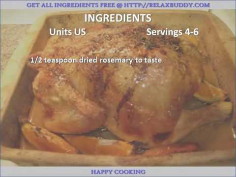 Orange Rosemary Roasted Chicken recipe