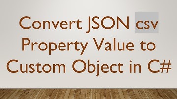 Convert JSON csv Property Value to Custom Object in C#