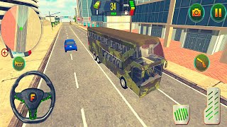 US Army Bus Driving Game - Bus Driving Simulator - #busdrivingsimulator #busdriving #androidgameplay screenshot 5