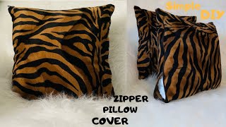 EASY ZIPPERED PILLOW COVER