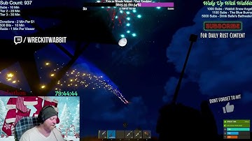 fire works and santa. | @wreckitwabbit  #Rust #Gameplay #twitch