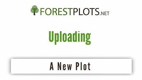 Upload a new plot to ForestPlots.net