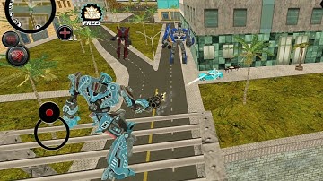 Robot Shark (Robot Shark Fight Blue Car Robot) Pickup Robot Machine - Android Gameplay HD